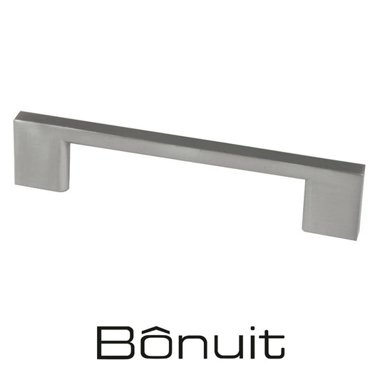 TIRADOR RECTANGULAR 511 ZAMAK NIQUEL CEPILLADO 192MM