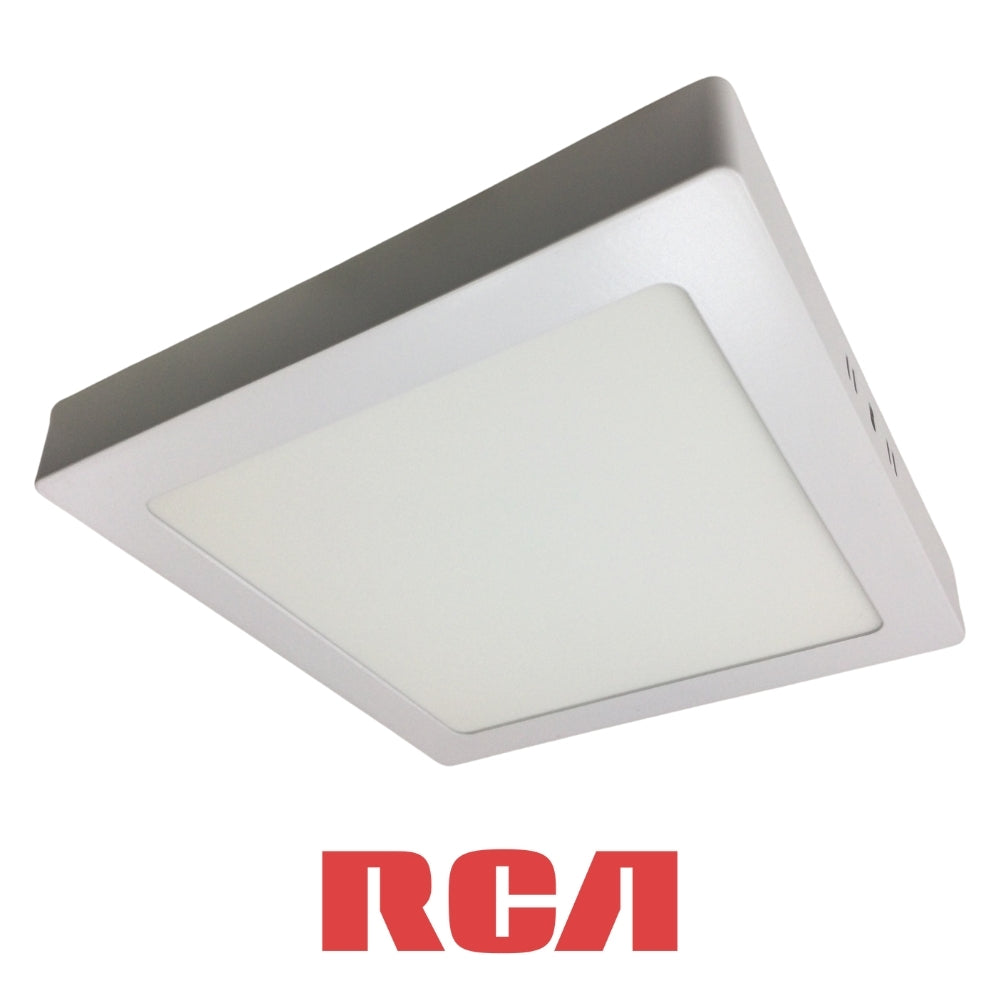 PANEL LED SOBREPUESTO CUADRADO 18W LUZ CALIDO 85-277V 1260LM RCA (RLCSLW18W)