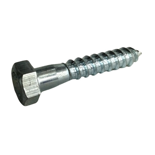 TORNILLO TIRAFONDO HEXAGONAL ZINCADO ACERO GRADO 2 3/8 PULGADAS x 2 PULGADAS