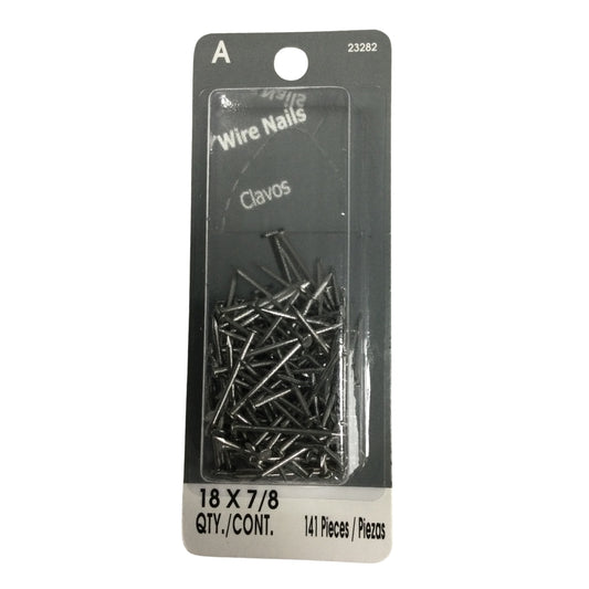 CLAVO DE ALAMBRE CON CABEZA 18GA x 7/8 PULGADAS