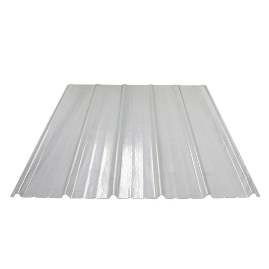 LAMINA DE FIBRA DE VIDRIO TRANSPARENTE PARA TECHO CORRUGACION F2 1.07m X 2.44m (42in X  8ft) STABILLIT