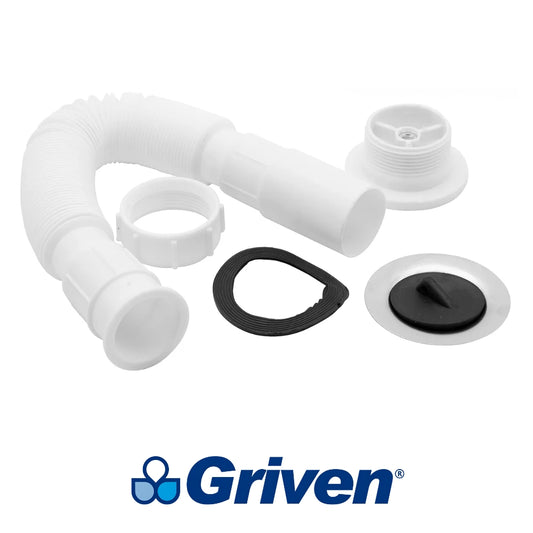 TRAMPA FLEXIBLE PARA FREGADERO 1-1/2 PULGADAS GRIVEN A367-FP002-1-2