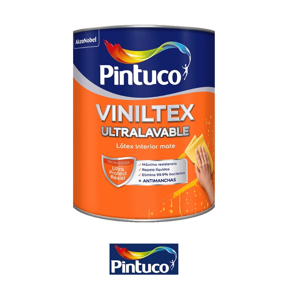 PINTURA VINILTEX ULTRALAVABLE MATE BASE INTERMEDIA 1/4GL (0.946L) PINTUCO