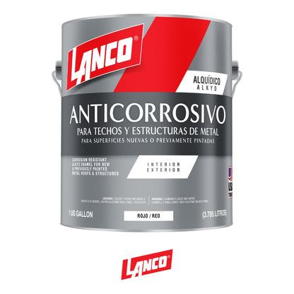 PINTURA ANTICORROSIVO ROJO GALON VA1453-4 LANCO