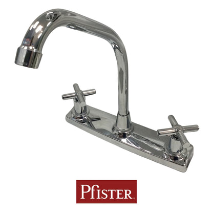 LLAVE DOBLE DE FREGADOR ACABADO CROMO CRUZ 036CSCC PRICE PFISTER