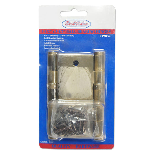 BISAGRA CON BALINERAS  R52 BRONCE 3 1/2 PULGADAS