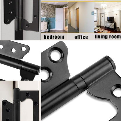 BISAGRA ACERO INOXIDABLE OMEGA NEGRA 4 PULG X 3 PULG  X 2.5 MM ESPESOR PAR LOCKPRO