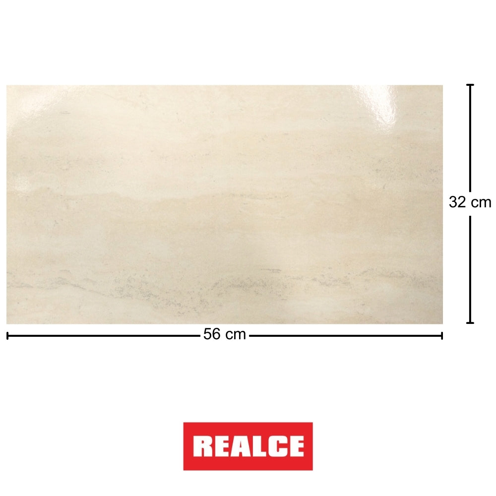 REVESTIMIENTO CERAMICO REALCE 3275 TRAVERTINO BEGE 32x56CM 2.00M2/CAJA