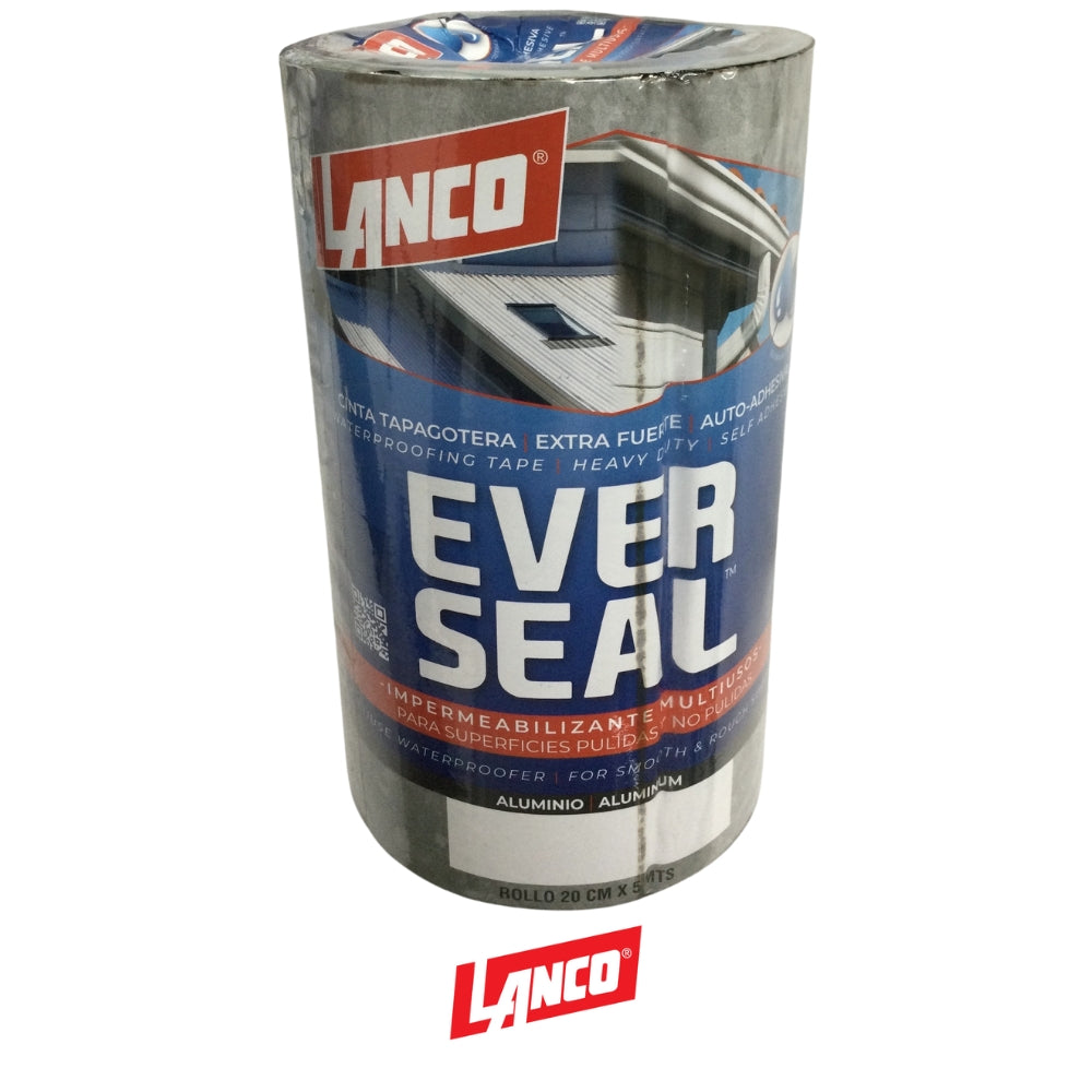 CINTA AUTOADHESIVA IMPERMEABILIZANTE ALUMINIO 20CM X 5M ES4499-18 LANCO
