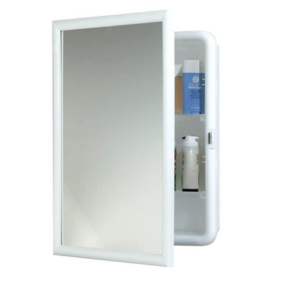 BOTIQUIN DE BAÑO BLANCO 406.4 MM - 16 PULGADAS CON ESPEJO ZENITH W231