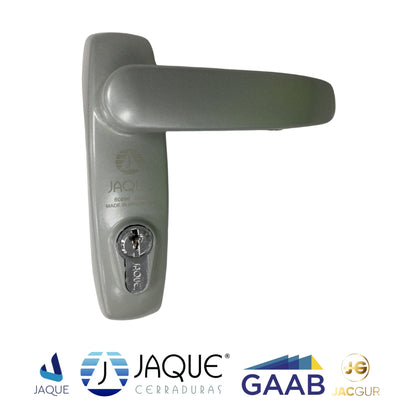 CERRADURA DE MANIJA PARA BARRA ANTIPANICO GRIS