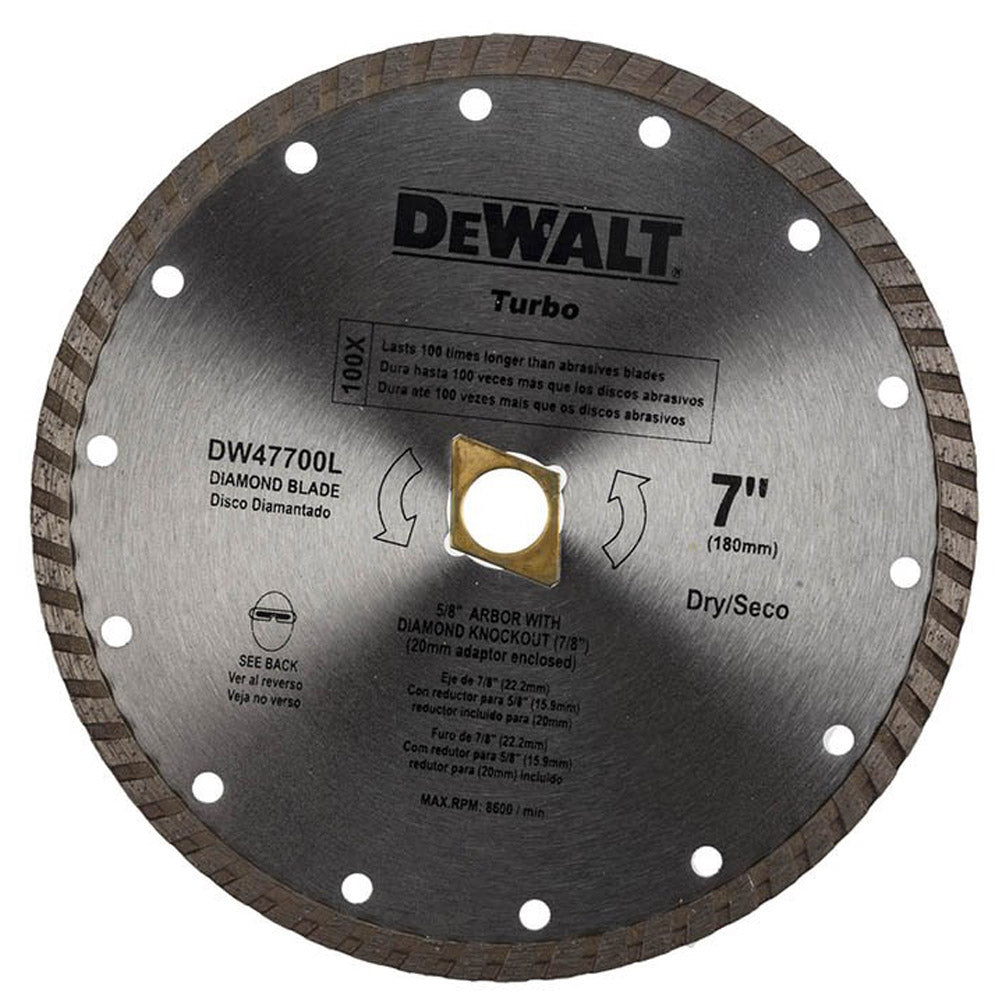 DISCO DIAMANTE 7 PULGADAS CORTE SECO DW47700L DEWALT