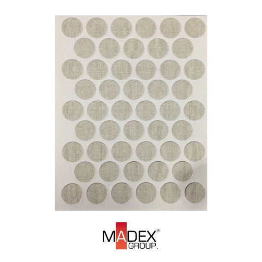 TAPA TORNILLO LINO PELIKANO (50 UND X HOJA) (CANVAS CRUDO)