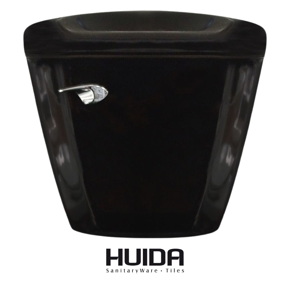 INODORO DOS PIEZAS ELONGADO COLOR NEGRO HUIDA