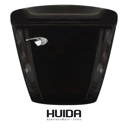 INODORO DOS PIEZAS ELONGADO COLOR NEGRO HUIDA
