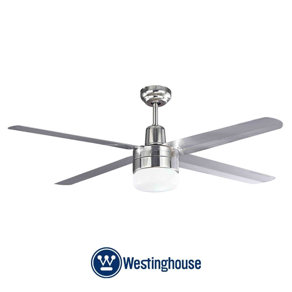 ABANICO DE TECHO INDUSTRIAL 56 PULGADAS STEEL NIQUEL CON LUZ WESTINGHOUSE