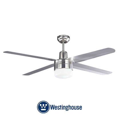 ABANICO DE TECHO INDUSTRIAL 56 PULGADAS STEEL NIQUEL CON LUZ WESTINGHOUSE