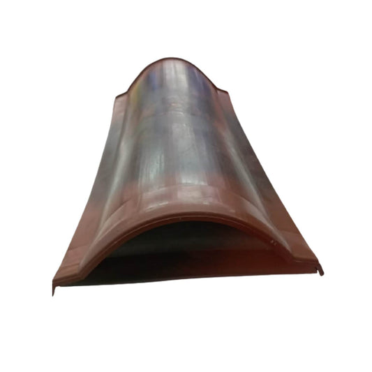 TAPON PLASTICO PARA FINAL DE CUMBRERA ACABADO AÑEJADO TEJA REAL