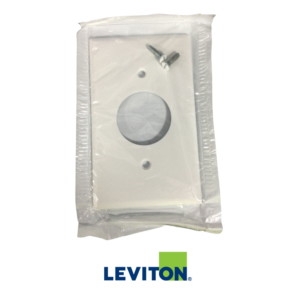 TAPA TOMACORRIENTE SENCILLO BLANCA 88004 LEVITON