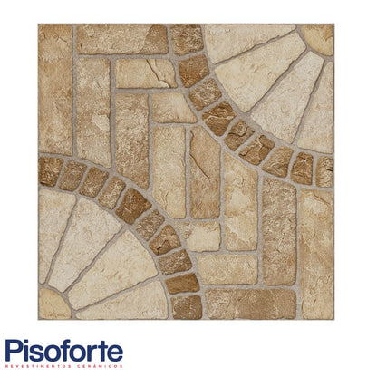 PISO CERAMICO PISOFORTE POMPEIA MARRON AD 50X50CM 2.33M2/CAJA 777349