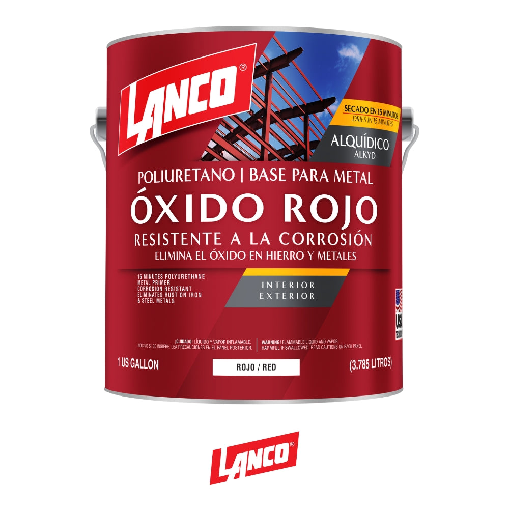 PINTURA METAL PRIMER ROJO 15 MIN GALON MM105-4 LANCO