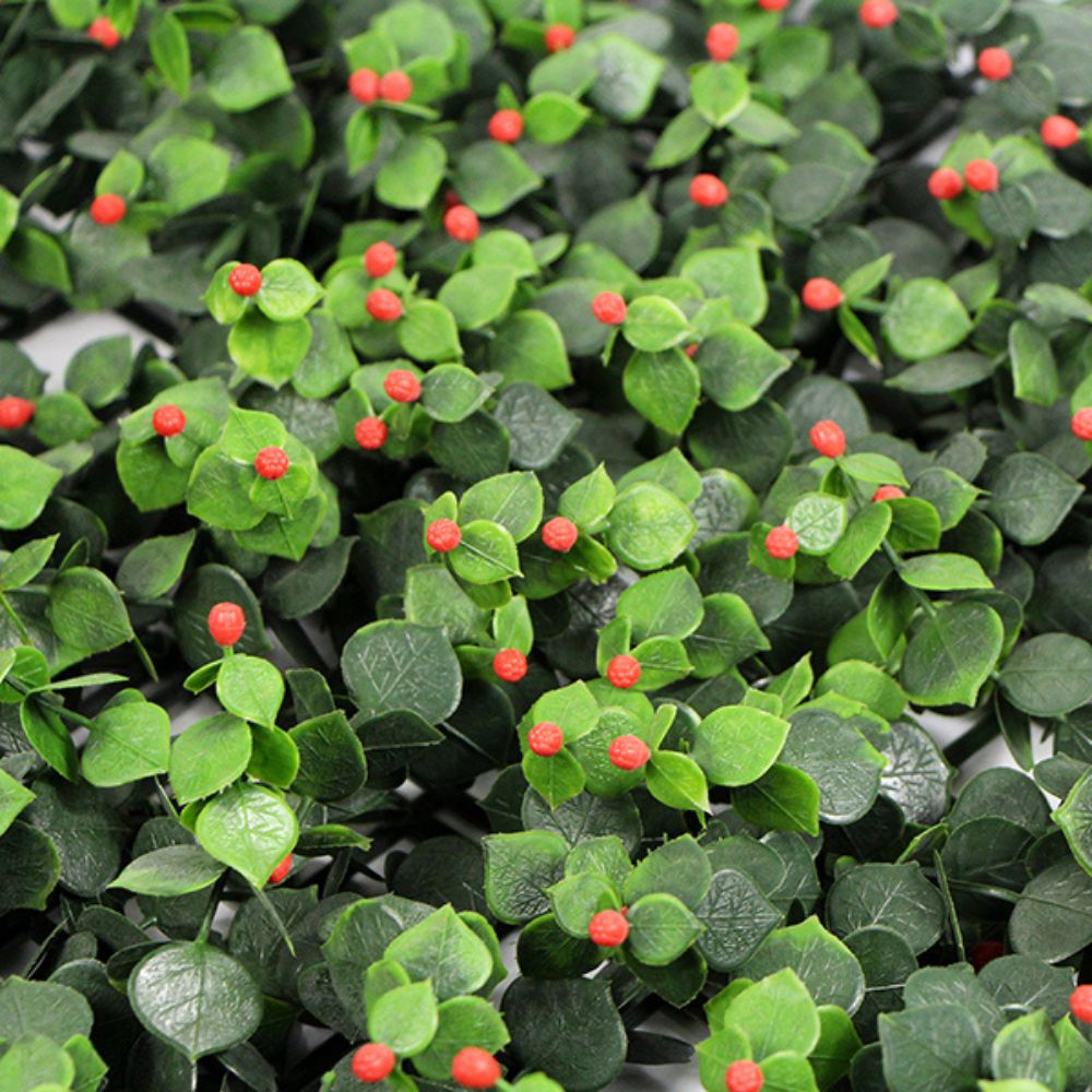 FOLLAJE ARTIFICIAL PARA PARED 50X50CM KISSING LEAVES A011-RED