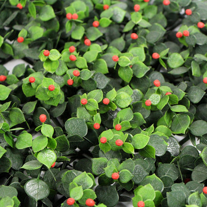 FOLLAJE ARTIFICIAL PARA PARED 50X50CM KISSING LEAVES A011-RED