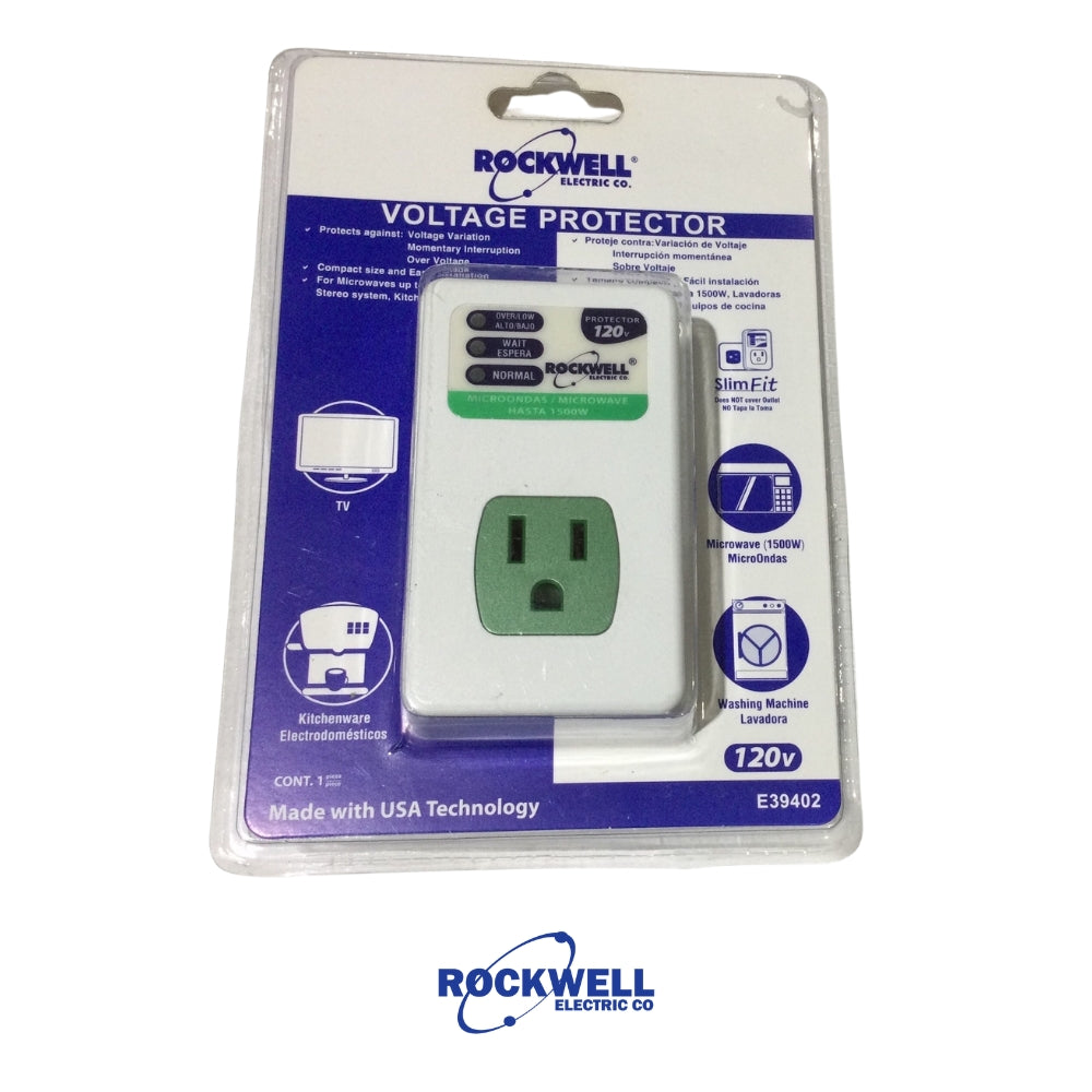 PROTECTOR VOLTAJE ELECTRODOMESTICOS  1500W 120V RK E39402