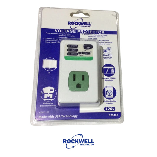 PROTECTOR VOLTAJE ELECTRODOMESTICOS  1500W 120V RK E39402
