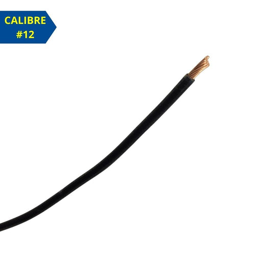 CABLE THHN #12AWG NEGRO
