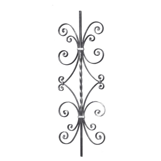 PANEL DE HIERRO FORJADO  12X12X300X900mm - 51/3