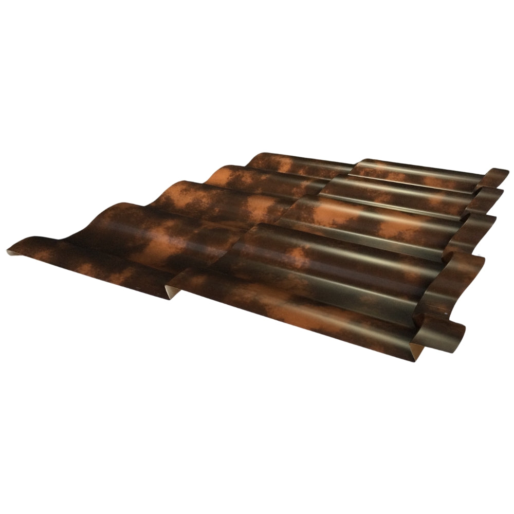 TEJA GALA PLUS TERRACOTA ANTIGUO 2 GRADAS 1 METRO X 76 CENTIMETROS