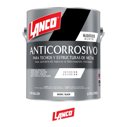 PINTURA ANTICORROSIVO NEGRO GALON VA1456-4 LANCO