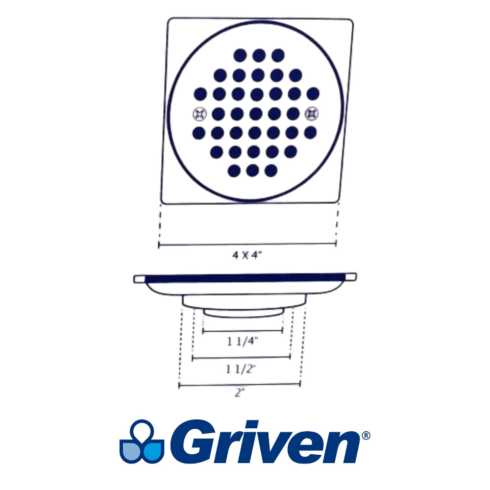 DESAGUE DE ACERO INOXIDABLE 2 PULGADAS GRIVEN A367-SD-10A1