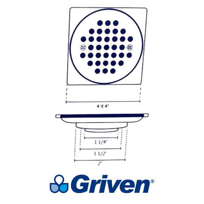 DESAGUE DE ACERO INOXIDABLE 2 PULGADAS GRIVEN A367-SD-10A1
