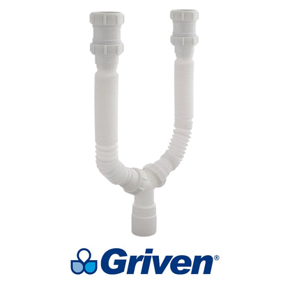 TRAMPA DOBLE FLEXIBLE DE PVC 1-1/2 PULGADAS GRIVEN A367-H1403