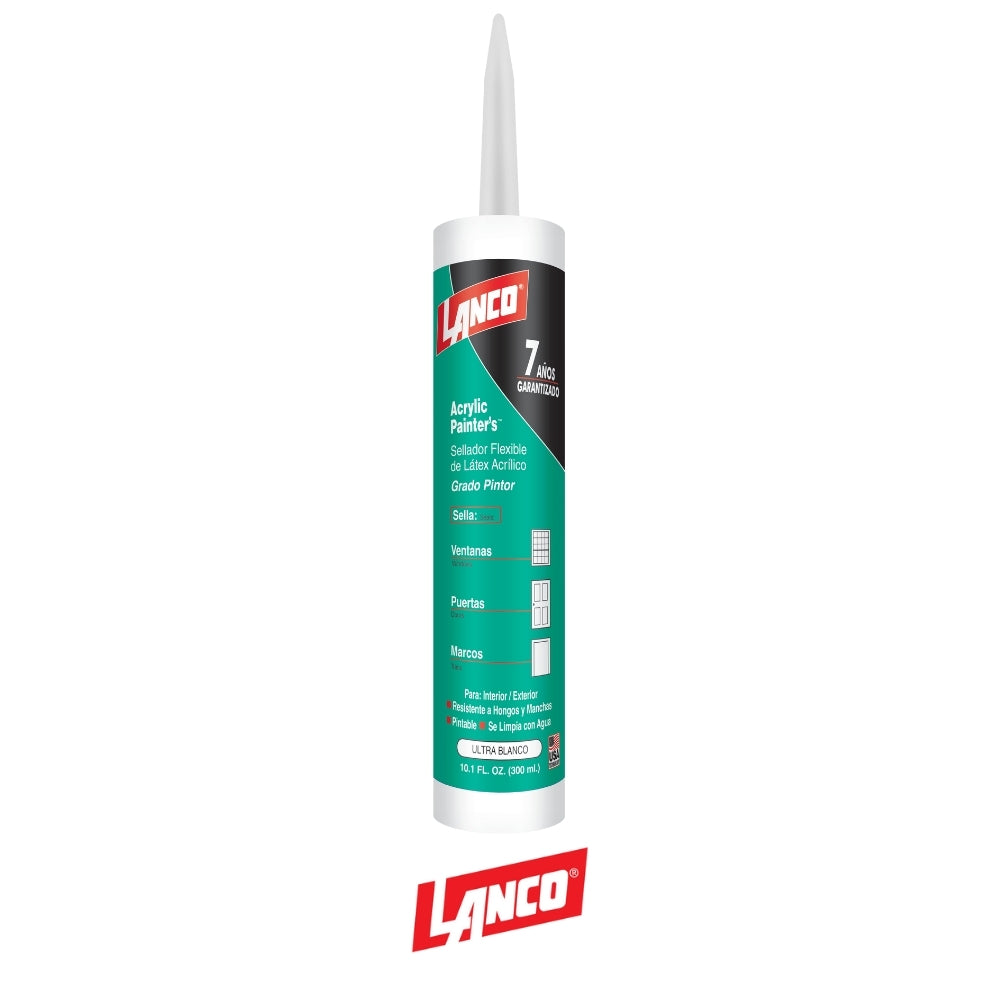ACRILIC CAULK BLANCO 10 ONZAS CC753-18 LANCO