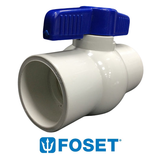 LLAVE DE PASO PVC LISA FOSET PULGADAS 2 PULGADAS