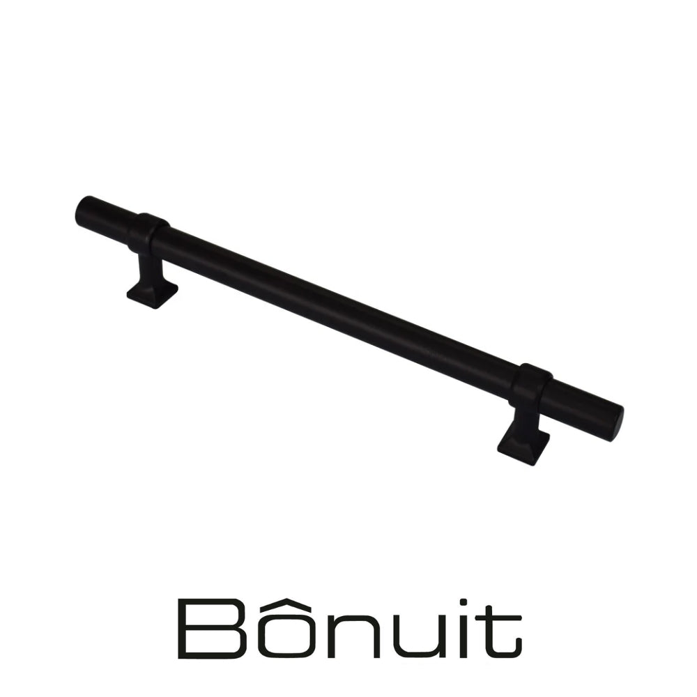 TIRADOR INOX 026 CIL HUECA CC 128 MM NEGRA
