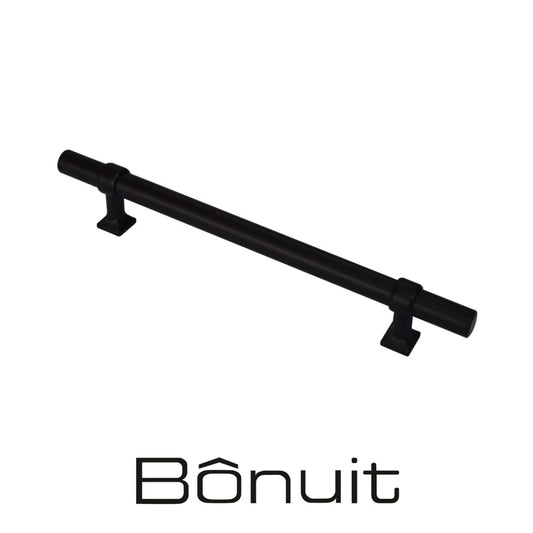 TIRADOR INOX 026 CIL HUECA CC 128 MM NEGRA