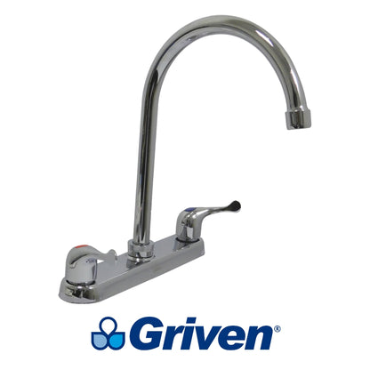LLAVE DOBLE DE FREGADOR CUELLO ALTO GRIVEN A367-15061A-K2
