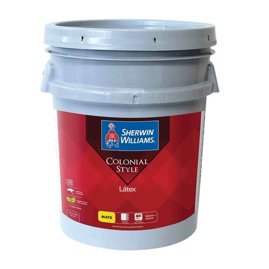 PINTURA LÁTEX MATE CASTAÑO COLONIAL 5 GL B79NSA7-5 SHERWIN WILLIAMS