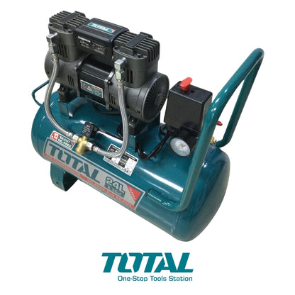 COMPRESOR DE AIRE TOTAL 24L 1.5 HP SIN ACEITE TOTAL UTCS1110242
