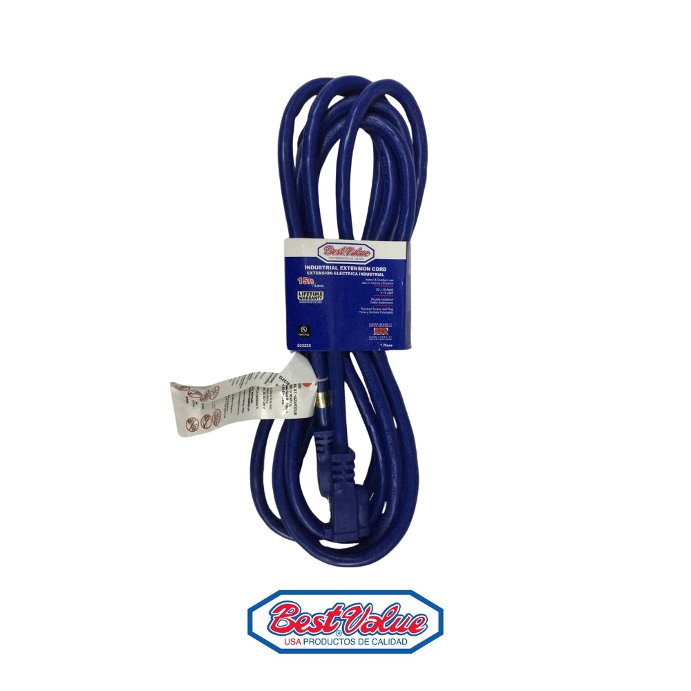 EXTENSION ELECTRICA USO INDUSTRIAL 15'- 3XAWG12