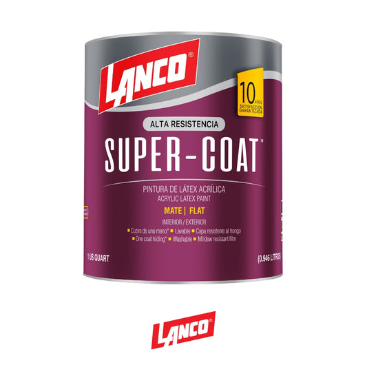 PINTURA SUPER COAT MATE ACCENT 1/4 SC691-5 LANCO