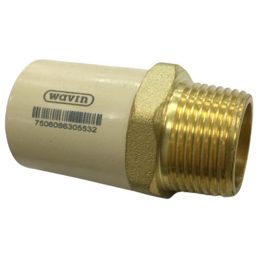 ADAPTADOR MACHO CPVC CTS ROSCA METAL 3/4 PULGADAS