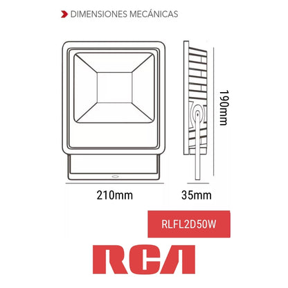REFLECTOR LED SMD 50W RCA (RLFL2D50W)