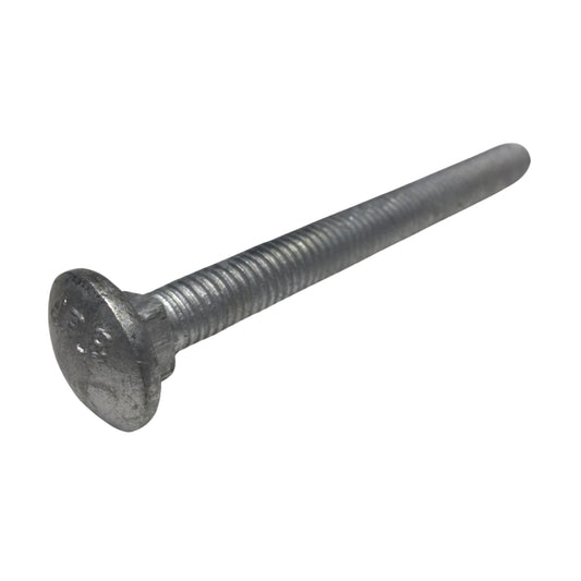 PERNO DE CARRUAJE GALVANIZADO EN CALIENTE 3/8 PULGADAS-16 x 4 PULGADAS ROSCA ESTANDAR