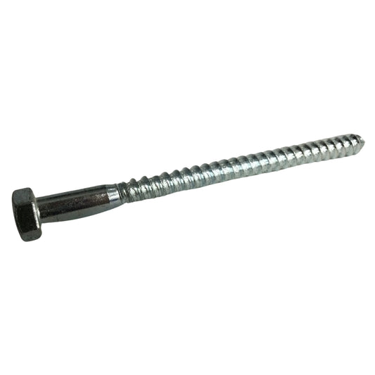 TORNILLO TIRAFONDO HEXAGONAL ZINCADO ACERO GRADO 2 3/8 PULGADAS x 5 PULGADAS