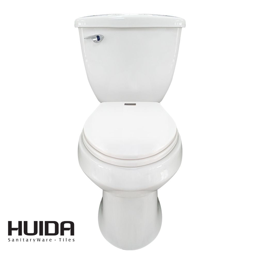 INODORO DOS PIEZAS SEMI-ELONGADO COLOR BLANCO HUIDA